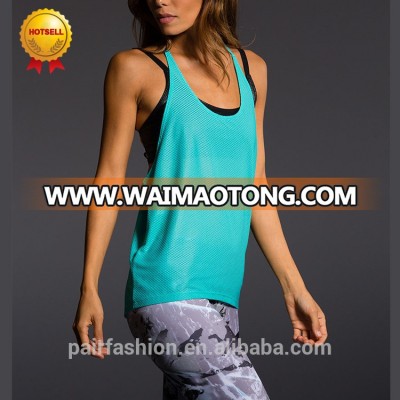 OEM Plain White Tank Top Lady, Dry Fit Custom 95% Cotton 5% Spandex Tank Top Factory