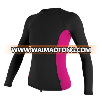 High quality cheap price custom rash guards uk girl rash guard swimsuit high quality performance rash guard