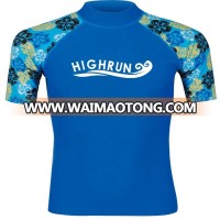 Rash Guard Custom Logo UPF 50  Short Sleeve For Men